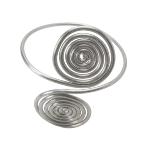 Silver tone arm bracelet